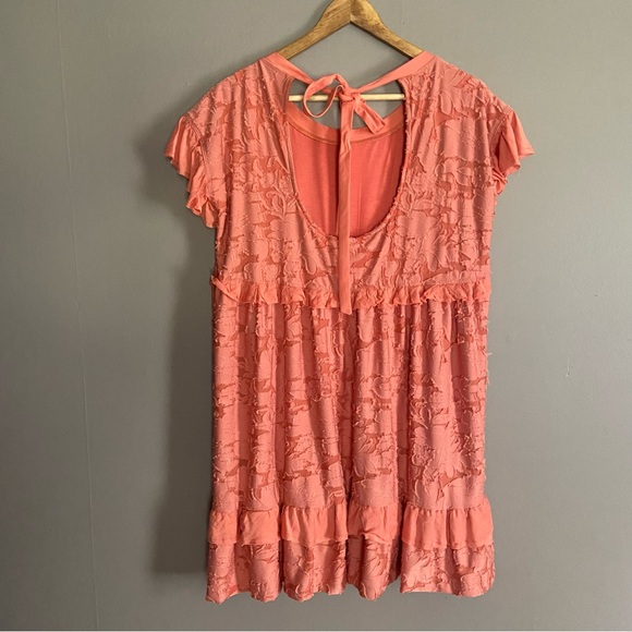 Anthropologie Ruffle Knit Mini Dress Size Small - Picture 3 of 10